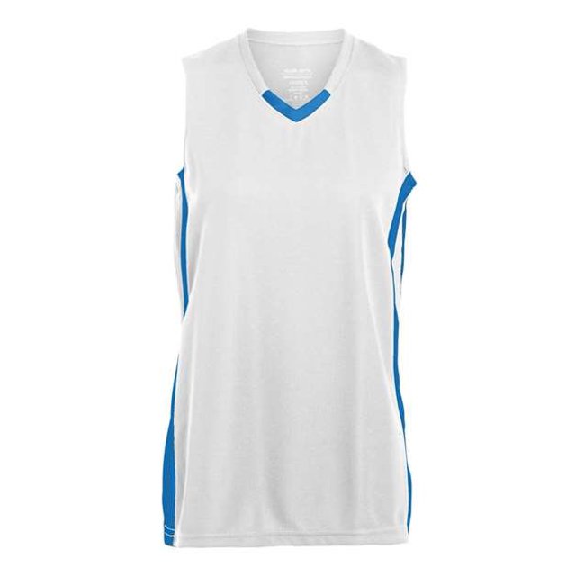 Augusta Sportswear Women's Small 528, Blanco/Royal Ropa deportiva Augusta 528