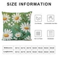 thumbnail image 5 of Creowell  Spring Pillow Cover Watercolor Daisy Hello Spring Decorations Farmhouse Seasonal Pillow Case Decor for Sofa Couch，Multi-Size, 5 of 5