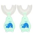 thumbnail image 3 of Cepillo de dientes de entrenamiento manual, 2 piezas Cepillo de dientes en forma de U Cepillo de dientes de boca completa Cepillo de dientes en forma de U Elegante y moderno, 3 of 14