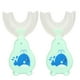 thumbnail image 3 of Cepillo De Dientes De Entrenamiento Manual, Cepillo De Dientes De Medio Círculo, Limpieza De 360 ​​grados, Cabezal De Cepillo Desmontable De Silicona De Grado Alimenticio,, 3 of 8