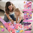 thumbnail image 7 of HYPERLIVING Car Toys for Toddler Girl Unicorn Truck Foldable Race Track with Light & Sound Friction Power Princess Car Birthday Gift for Kid, 7 of 7