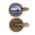 thumbnail image 1 of Océan Maison Eau Science Nature Image Épingle Coiffure Broche Cheveux Clip Barrette, 1 of 3