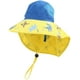 thumbnail image 1 of Sombrero para el sol ZHAOCHENG para niños con protección de cuello UPF 50+ azul oscuro y amarillo, 1 of 5