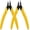 Yellow Wire Cutter-2pcs, variant on 2PCS Spring-loaded Side Cutters Flush Cutters, Diagonal Cutters Precision Side Cutters, Diagonal Cutting Pliers in CRV Steel, Heavy Duty Cutting Pliers for Electrical, Homes