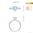 thumbnail image 4 of Angara Natural 0.9 Ct. Aquamarine Solitaire Ring in Sterling Silver for Women (Ring Size: 9.5), 4 of 8