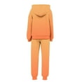 thumbnail image 3 of Girls Boys Hoodie and Sweatpants Athletic Fleece Sweatsuit 2 Piece Jogger Set Tracksuit Fall Winter Outfits New 2 Piece Loungewear Set Girls Orange 8-9 Years, 3 of 6