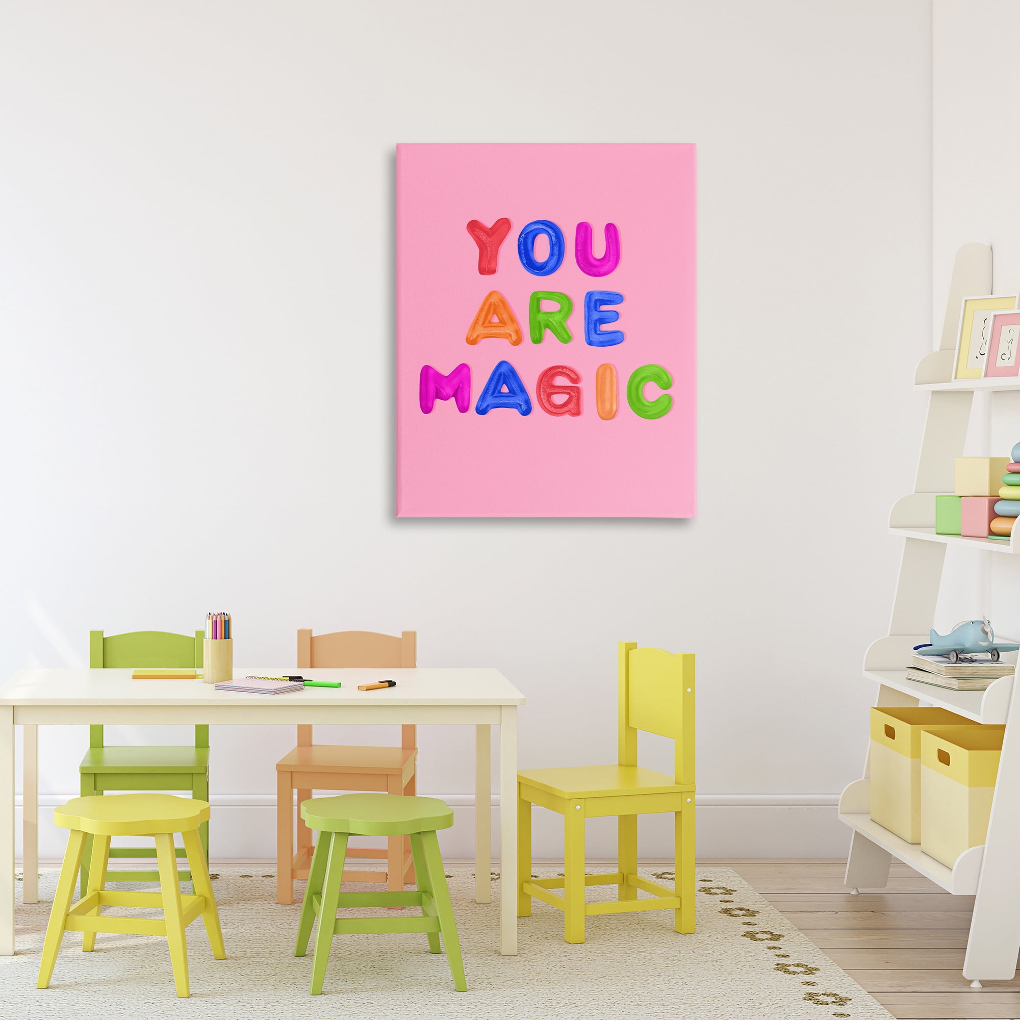 Stupell Industries You are Magic Gummies over Pink Canvas Wall Art, design by LISH Creative