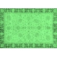 thumbnail image 1 of Ahgly Company Indoor Rectangle Oriental Emerald Green Traditional Area Rugs, 2' x 4', 1 of 4