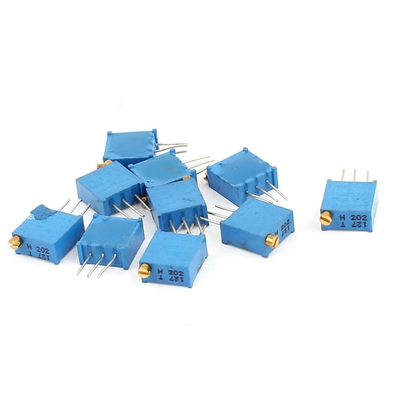 10 Pcs 3296W 2K ohm Multiturn Potentiometer Pot Variable Resistor
