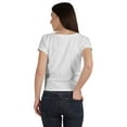 thumbnail image 4 of Inkmeso Summer Twist Front Knot Crop Top For Women With Short Sleeves Tee Shirts, 4 of 8