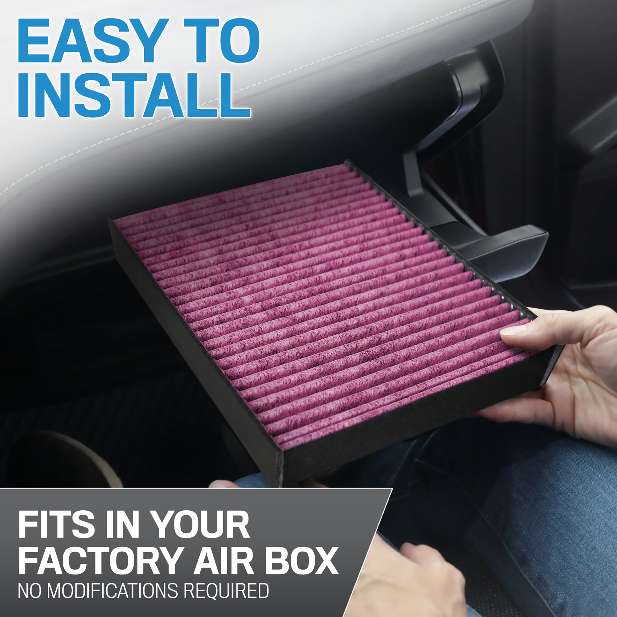 K&N Advantage Plus Cabin Air Filter: Extended Life Disposable, Easy Installation, Cleaner Air Inside Vehicle, DVF6060
