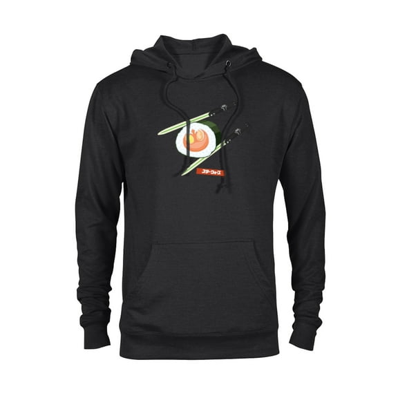 Star Wars Treats Rebel Symbol Sushi & Lightsaber Chopsticks - Pullover Hoodie for Adults - Customized-Black