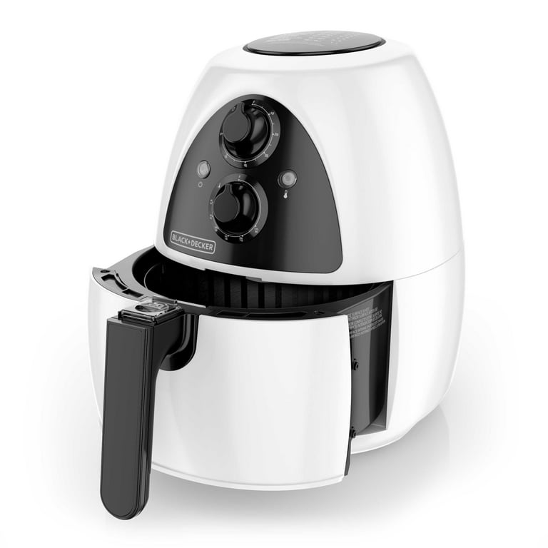  BLACK+DECKER Purify 2-Liter Air Fryer, White/Black, HF100WD :  Home & Kitchen