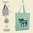 thumbnail image 4 of Lazy One Canvas Tote Bag, Reusable Unisex Bag for Shopping, Travel, and Work (Mountain Moose), 4 of 4