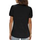 thumbnail image 3 of Camiseta de manga soplada para mujer, blusa de manga corta con cuello en V, informal, holgada, de Color puro, para citas, 3 of 5