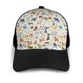 thumbnail image 3 of Yiaed Dogs Funny Pets Print Baseball Cap Dad Hat Polo Style Plain Blank Adjustable Size, 3 of 5