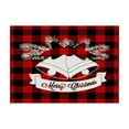 thumbnail image 2 of Seyotauo Christmas Placemats Holiday Decorations Western Style Placemats, 13x18 Inch Red Black Buffalo Plaid Table Mats, Seasonal Winter Xmas Table Decors for Farmhouse Kitchen Dining Party, 2 of 6