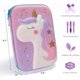 thumbnail image 2 of Estuche de unicornio para niñas, 3D EVA de gran capacidad, portabolígrafos con doble cremallera, lindo estuche de lápices de dibujos animados para niños, niños, regalo escolar JFHHH pequeña, 2 of 5