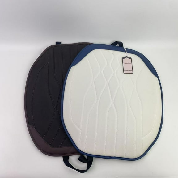 VivaSniff Vehicle seat cushions,Car Seat Cushion Front Set White Automotive Seat Cushions - Universal Fit, Car Seat Cushion with Front Pockets