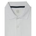 thumbnail image 2 of Wonder Nation Boys School Uniform Long Sleeve Pique Polo Shirt, 2-Pack, Sizes 4-18 & Husky, 2 of 3