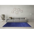 thumbnail image 3 of Ahgly Company Indoor Round Abstract Blue Contemporary Area Rugs, 8' Round, 3 of 4
