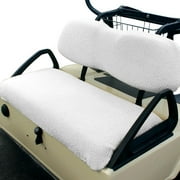 Classic Accessories Fairway Golf Cart Seat Cover, White Fleece