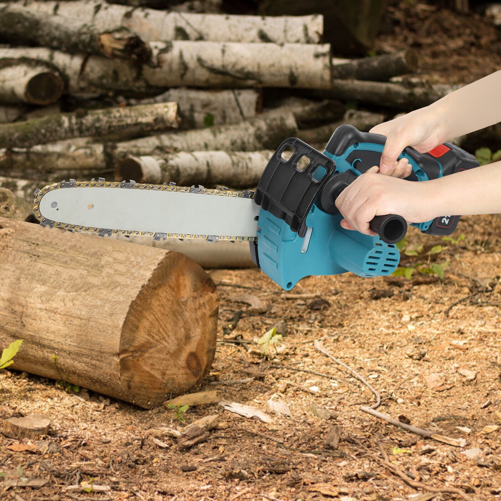 Modern Electric Chainsaw Handheld Rechargeable Chain Saw,  Electric Chainsaws, Trees Cutting Chain Saw