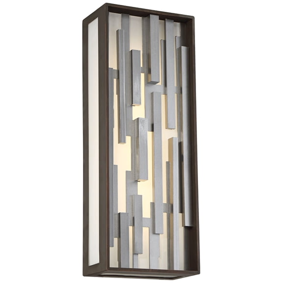 George Kovacs Lighting - Bars-25W 1 LED Outdoor Pocket Lantern in Contemporary