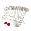 50pcs DIY Ring Loop Craft New Wire Clip Card Note Photo Memo Holder Metal Clamp Clay Cake Accessories Decor