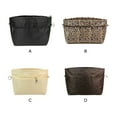 thumbnail image 2 of Qarigey Organizador de bolsas para guardar cosméticos y accesorios Bolsa de forro expandible de nailon de alta capacidad Bolsas de mensajero y de hombro Café y alto 32*14*26cm, 2 of 6