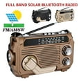 thumbnail image 4 of Wind Up Emergency Radio, 2025 Solar Hand Crank Emergency Radio /AM/SW with Bluetooth,Portable Rechargeable Emergency Flashlight Radios for Camping Hiking Outdoor, 4 of 8