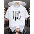 thumbnail image 1 of Camiseta de algodón para hombre, prenda básica informal a juego, top deportivo cómodo, 1 of 6