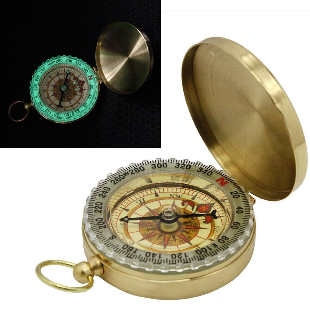 Details about   Nautical Antique Brass Vintage Style 2" Compass Camping Hiking Traveling Product 