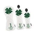 thumbnail image 3 of Siruishop 3Pcs Golf cover Golf Head Cover Golf Cue Protect Case Scratchproof Golf White, 3 of 8
