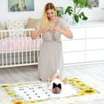 thumbnail image 3 of Kemina Blankets Baby Monthly Milestone Blanket Girl, Boy - Sunflower Milestone Blanket for Baby Girl Includes Wreath, Headband and Frame, Month Blanket Floral Nursery Decor 50x40, 3 of 7