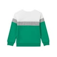 thumbnail image 5 of BFHHYA Boys' Colorblock Sweatshirt Kids Light Fleece Long-Sleeve Crew Neck Pullover Basic Top for Daily Commutes & Outdoor Play(1-15Y), 5 of 5