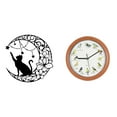 thumbnail image 1 of Reloj de pared con diseño de pájaro cantor y , de metal, con forma de , para decorar paredes, cocinas y el hogar., 1 of 8