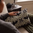 thumbnail image 5 of SLYNSHome Halloween Throw Pillow Cover Bat Vine Print Linen Textured Rectangular Decorative Cushion Case For Sofa Couch Living Room Spooky Fall Home Decor, 5 of 7