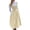 Beige, variant on Women's German Dirndl Dresses Sleeve Square Neck Tie Waist Front Zipper Midi Dresses with Pockets for Oktoberfest Carnival Vacation Black