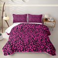 thumbnail image 2 of Erosebridal Classic Leopard Print Twin Quilt Set,Wild Animals Twin Coverlet Set For Girls,2 Pieces, 2 of 7