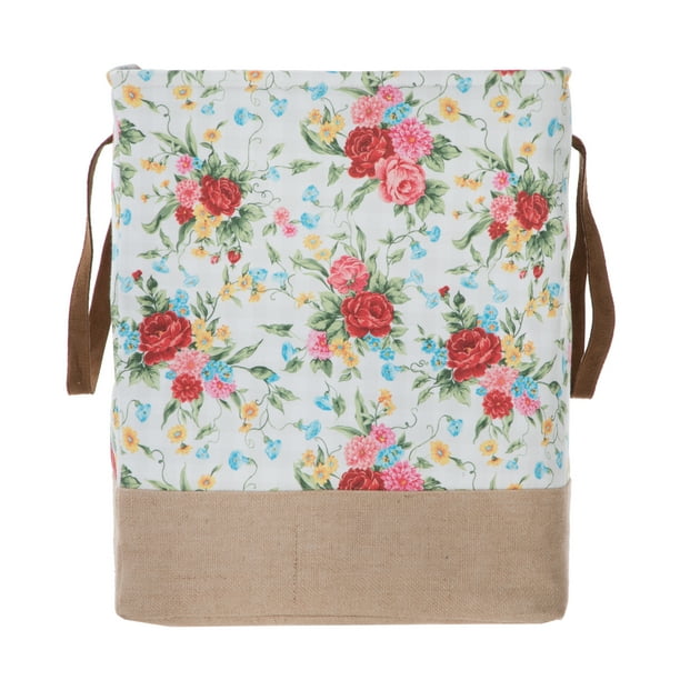 The Pioneer Woman Sweet Rose Canvas Laundry Hamper  Walmart.com