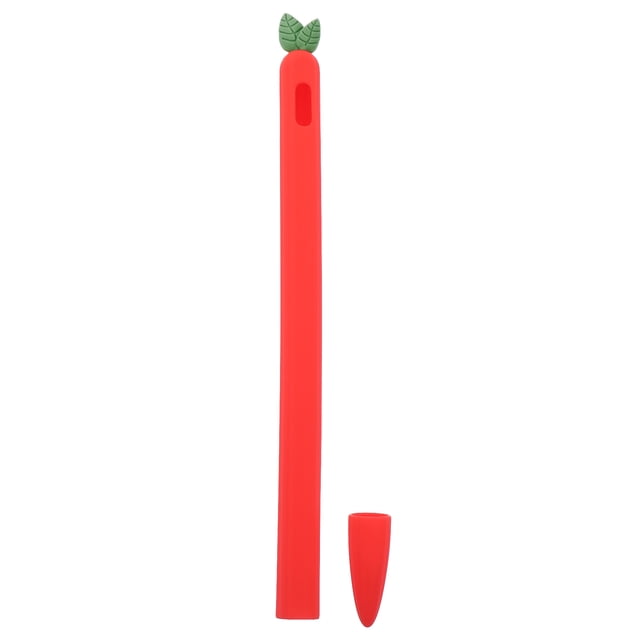 EeaseCA Housse de Stylet Carotte en Silicone Protectrice Compatible pour Apple Pencil 2