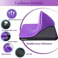 thumbnail image 4 of 2026New Double Thick Gel Seat Cushion, Cooling Pressure Relief Pad for Office, Car, Wheelchair & Gaming Chair, Tailbone & Sciatica Pain Support, 4 of 4