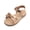 ROSE GOLD-METALLIC, variant on Toddler/Little Kid Girls Sandals Fashion Bow Summer Shoes