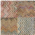 thumbnail image 5 of SAFAVIEH Nantucket Darina Checkered Zigzags Area Rug, Beige/Brown, 8' x 10', 5 of 7