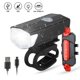 thumbnail image 1 of Luces de bicicleta delanteras y traseras de 700 lúmenes, luces de bicicleta recargables por USB, luces de bicicleta de 3 LED súper brillantes para conducción nocturna, faro de bicicleta con función de, 1 of 4