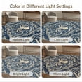 thumbnail image 7 of ODIKA Maritime Octopus Tentacle Curling Wave Nautical Border Motif Stain Resistant Low Profile for Dorm Room, Small Living Apartment, 7 of 7