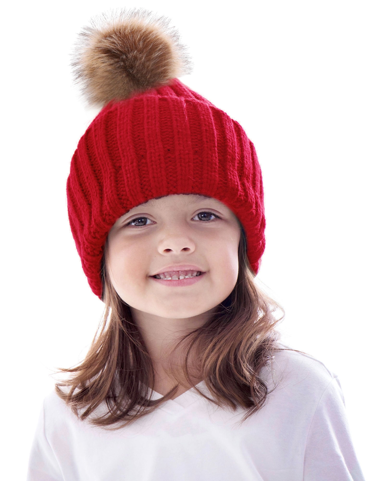 Baby Pom Pom Hat Toddler Winter Hat For Girls Valentines Day Toddler Girls Red Crochet Beanie Toddler Beanie For Boys Winter Hat Women