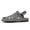 Gray, variant on Men's Woven Closed-Toe Sandals, Breathable Beige and Tan Casual Summer Shoes