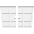 thumbnail image 2 of 14"OD x 2"ID x 4 3/4"C x 1"P Rubik Architectural Grade PVC Contemporary Ceiling Medallion, Two Piece, 2 of 11